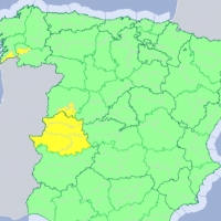 La provincia de Cáceres en alerta amarilla por tormentas