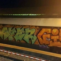 Detenidos dos jóvenes madrileños por hacer pintadas en un tren en Cabeza del Buey