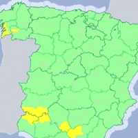 Alerta amarilla por lluvias y fuertes tormentas en el sur de Badajoz