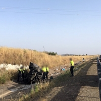 Una víctima del accidente de la A-66, hospitalizada en Badajoz, y en Zafra, otras 7