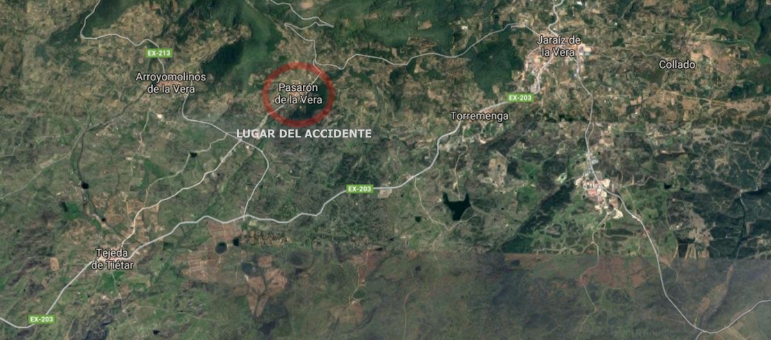 Dos chicas de 15 años resultan heridas tras ser atropelladas en la provincia de Cáceres