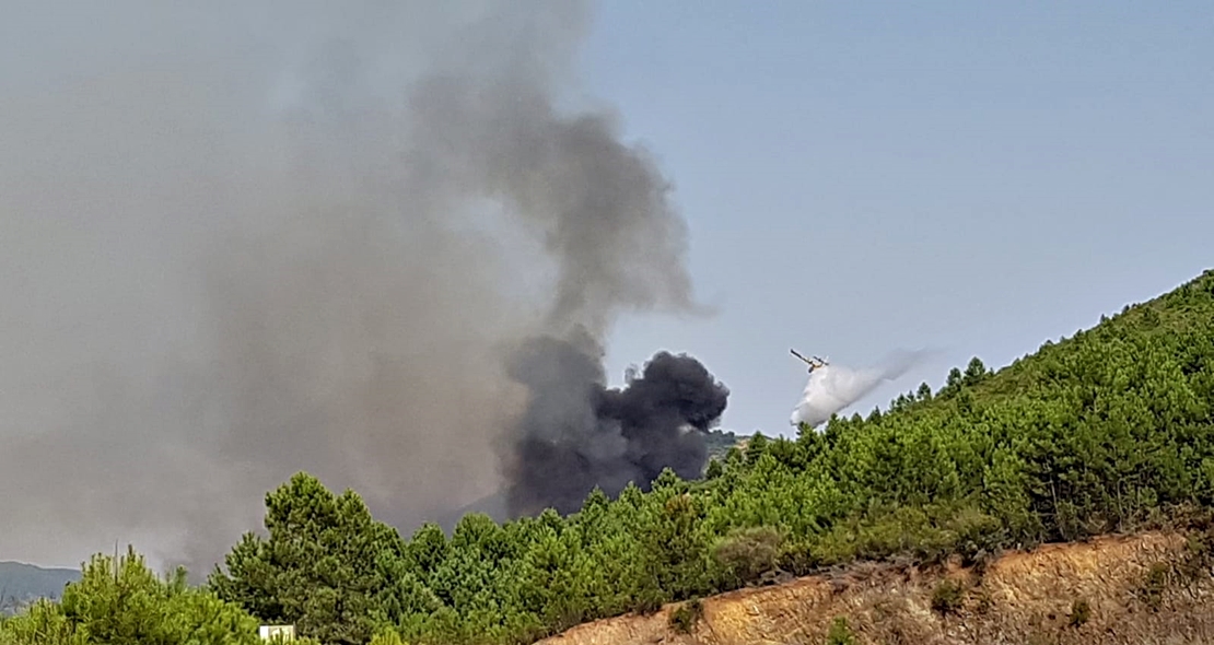 Imágenes del incendio en Pinofranqueado (CC)