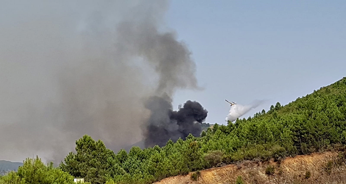 Imágenes del incendio en Pinofranqueado (CC)