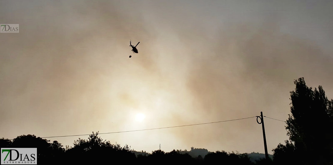 Activo un incendio en Marvão, cerca de la frontera española