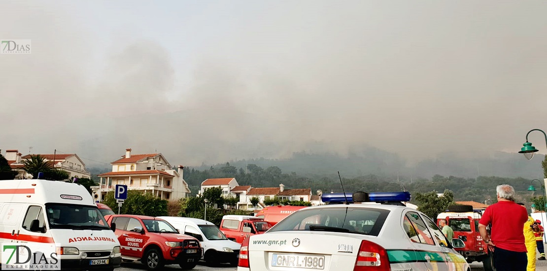 Activo un incendio en Marvão, cerca de la frontera española