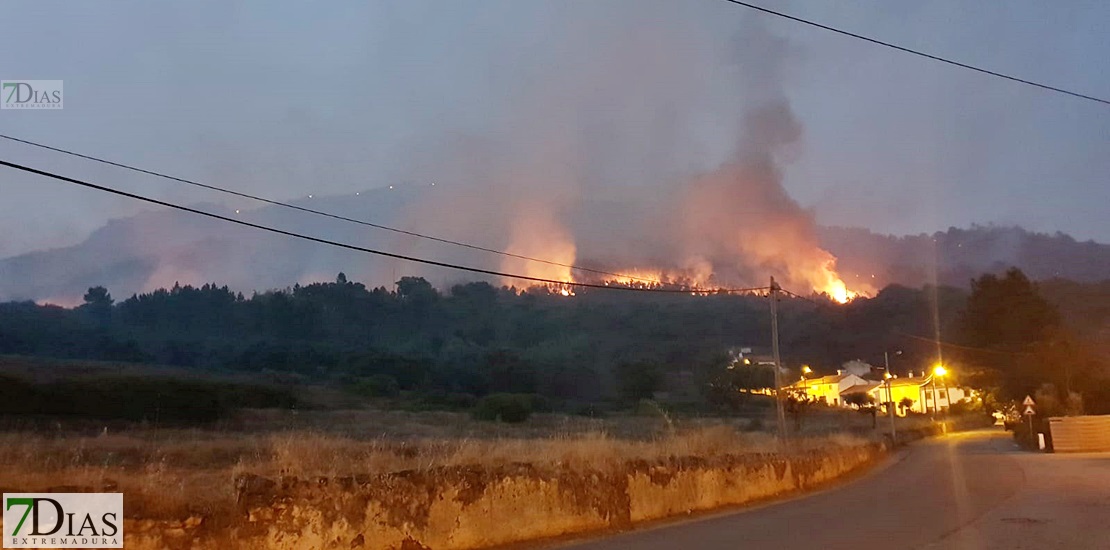 Activo un incendio en Marvão, cerca de la frontera española