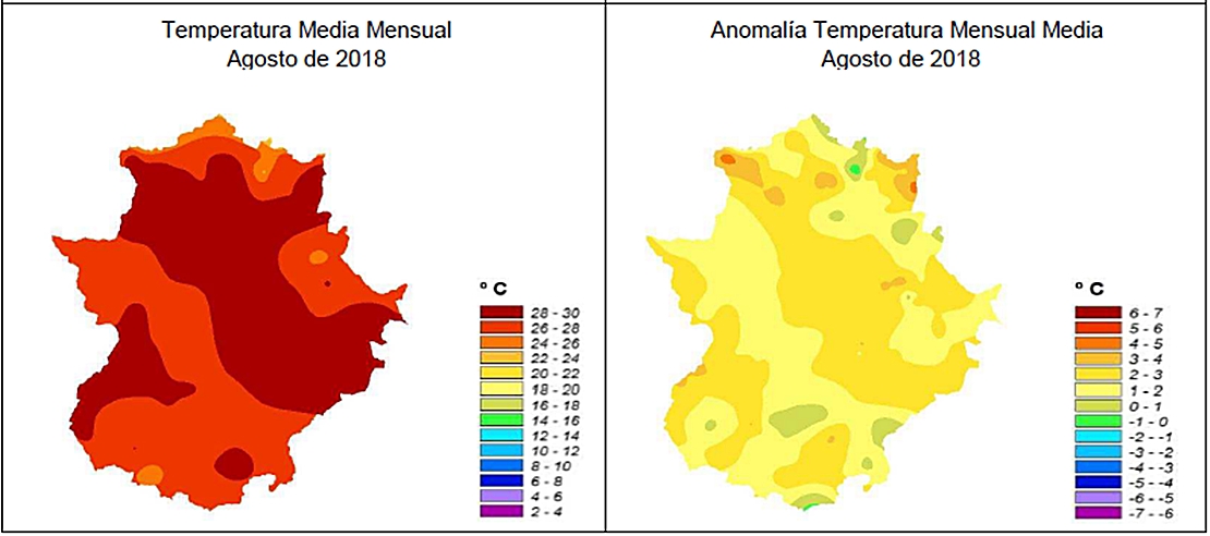 AEMET: “Agosto fue extremadamente cálido en Extremadura”