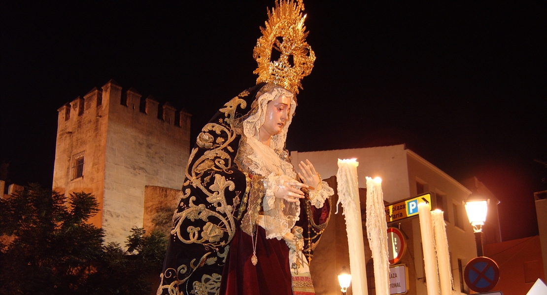 Procesión de la Virgen de la Consolación por la Alcazaba