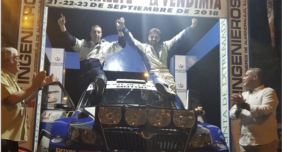 Noriego y Canelo repiten victoria en el Rallye de la Vendimia