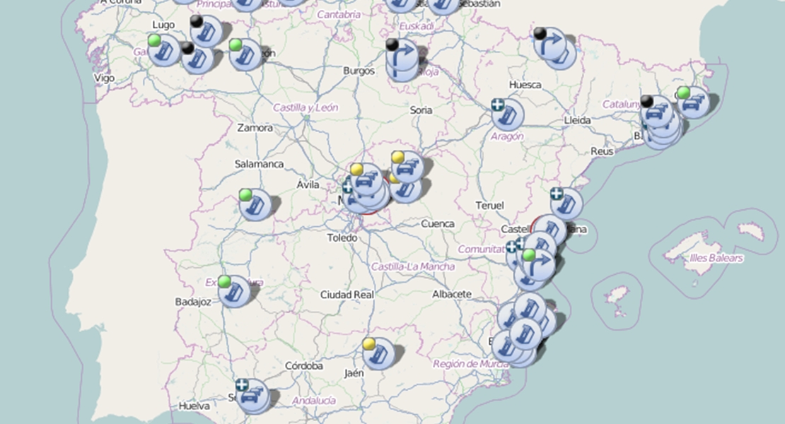 Circulación condicionada en la A-66 a la altura de Mérida
