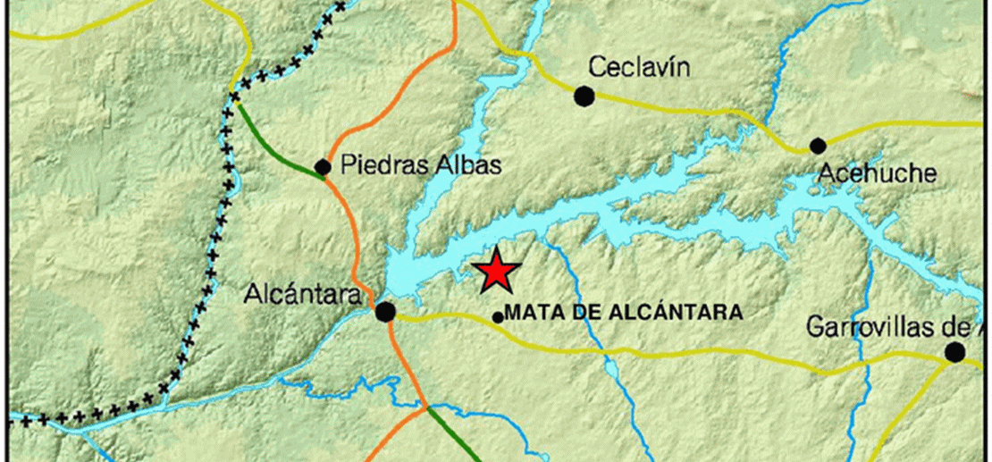 Detectado un terremoto, durante la madrugada, en la provincia de Cáceres