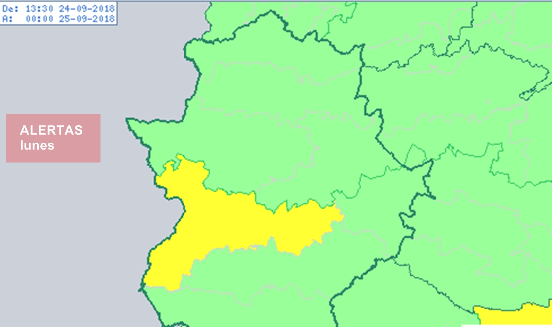 Alerta amarilla por altas temperaturas en las Vegas del Guadiana