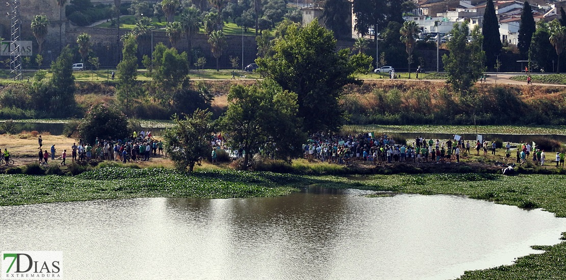 Colectivos, políticos y ciudadanos piden un río Guadiana sin camalote