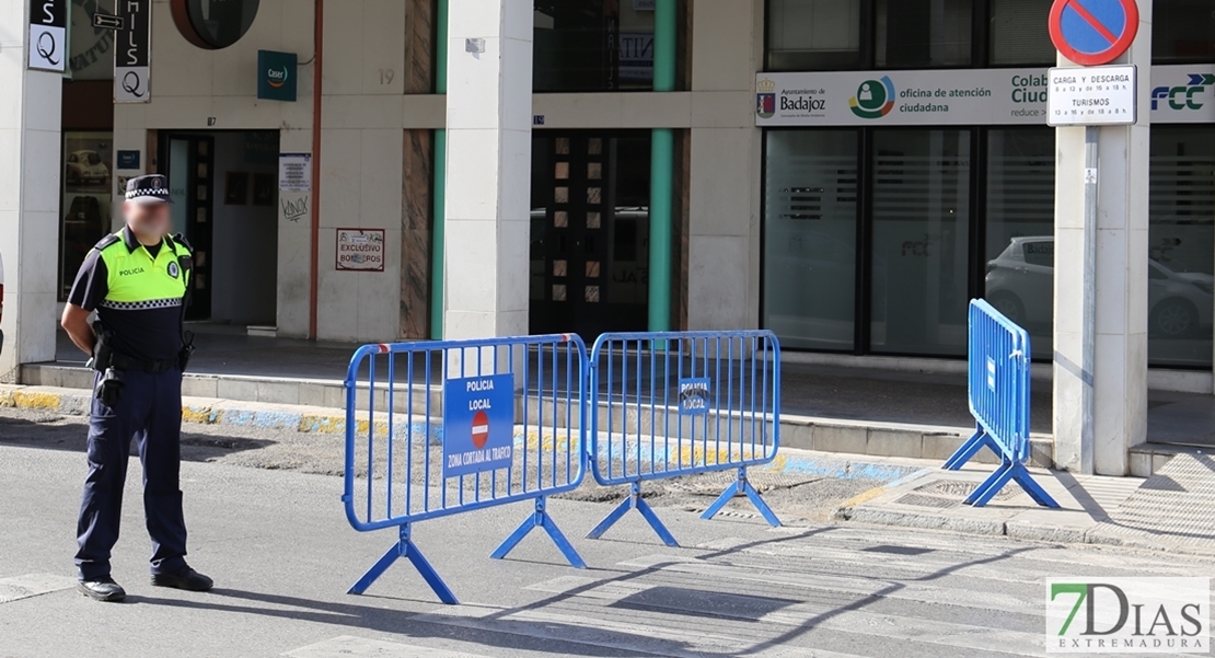 Badajoz restringe el paso a automóviles privados este jueves