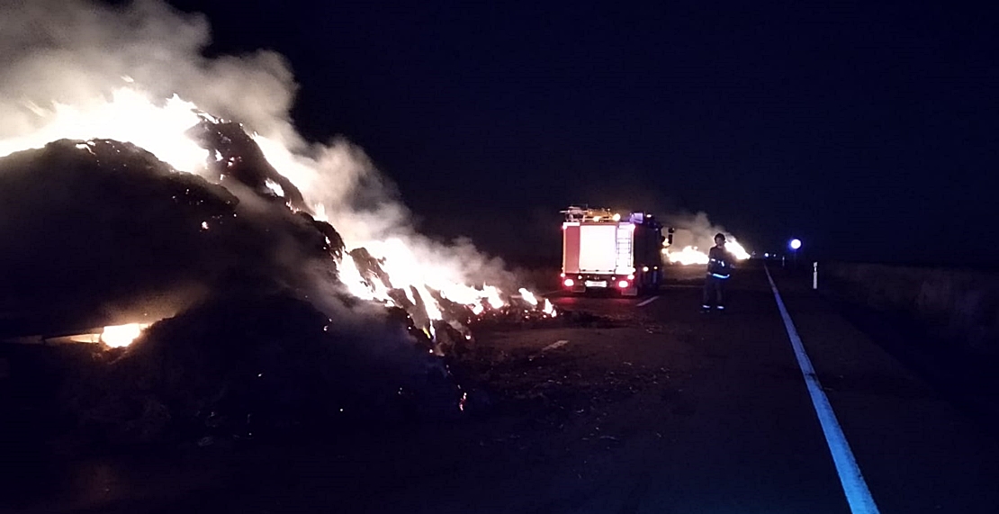 Se incendia otro camión, esta vez en la Nacional 432