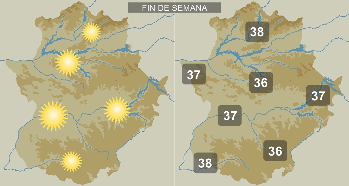 Extremadura estrenará el otoño con temperaturas cercanas a los 40 grados