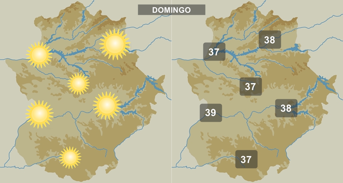 La AEMET ya anuncia 39 grados para el domingo