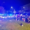 Imágenes del accidente ocurrido en una rotonda de Badajoz esta madrugada