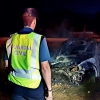 Calcinado un vehículo de madrugada en la carretera de Sevilla