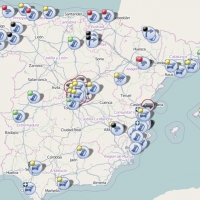 Cerrado el carril derecho en la carretera N – 521, junto a la frontera con Portugal