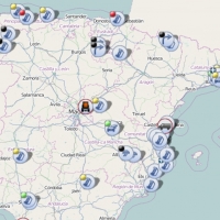 Un accidente de tráfico corta un carril en la autovía A-66 en Mérida