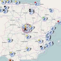 Arcén cortado en la A-66 debido a la avería de un vehículo
