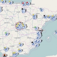 Cerrado un carril de la autovía A-5 por accidente de tráfico