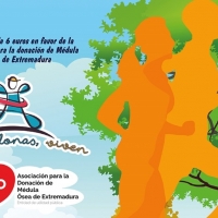 Marcha solidaria a favor de la Asociación para la Donación de Médula Ósea en Cáceres
