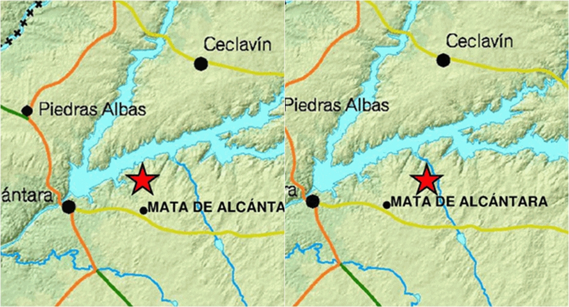 Segundo terremoto en Mata de Alcántara (Cáceres) en el plazo de cuatro días