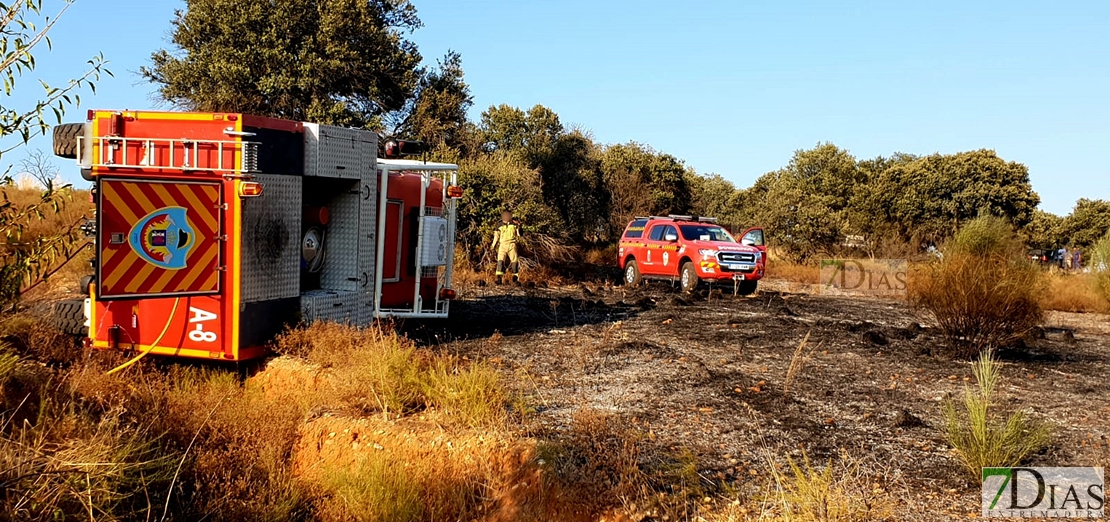 Accidentado servicio de los Bomberos de Badajoz