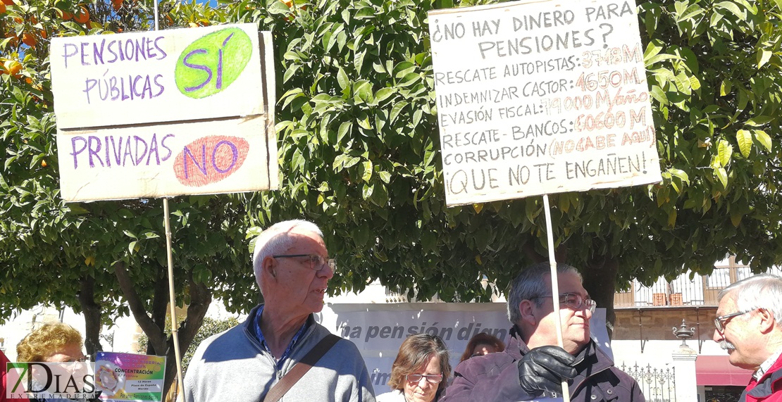 Los pensionistas anuncian concentraciones en Badajoz todos los lunes