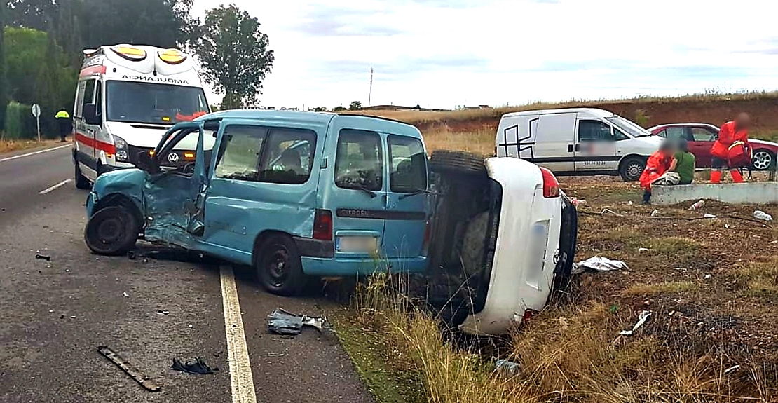 Seis personas heridas en dos accidentes en la provincia de Badajoz