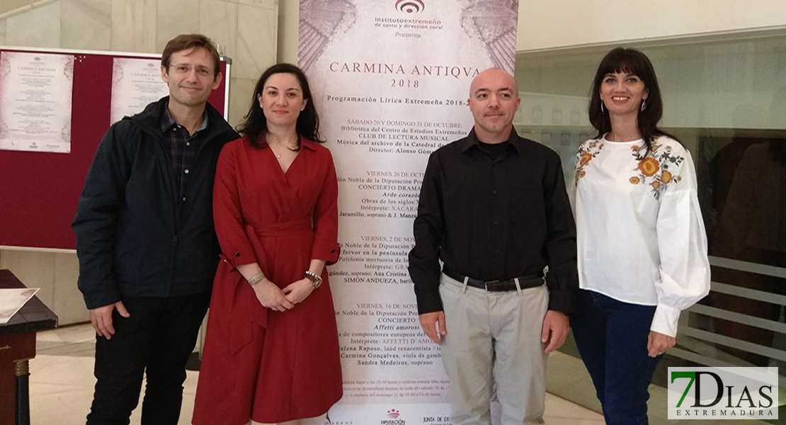 La música antigua de la catedral de Badajoz será interpretada en la II edición de ‘Carmina Antiqva’