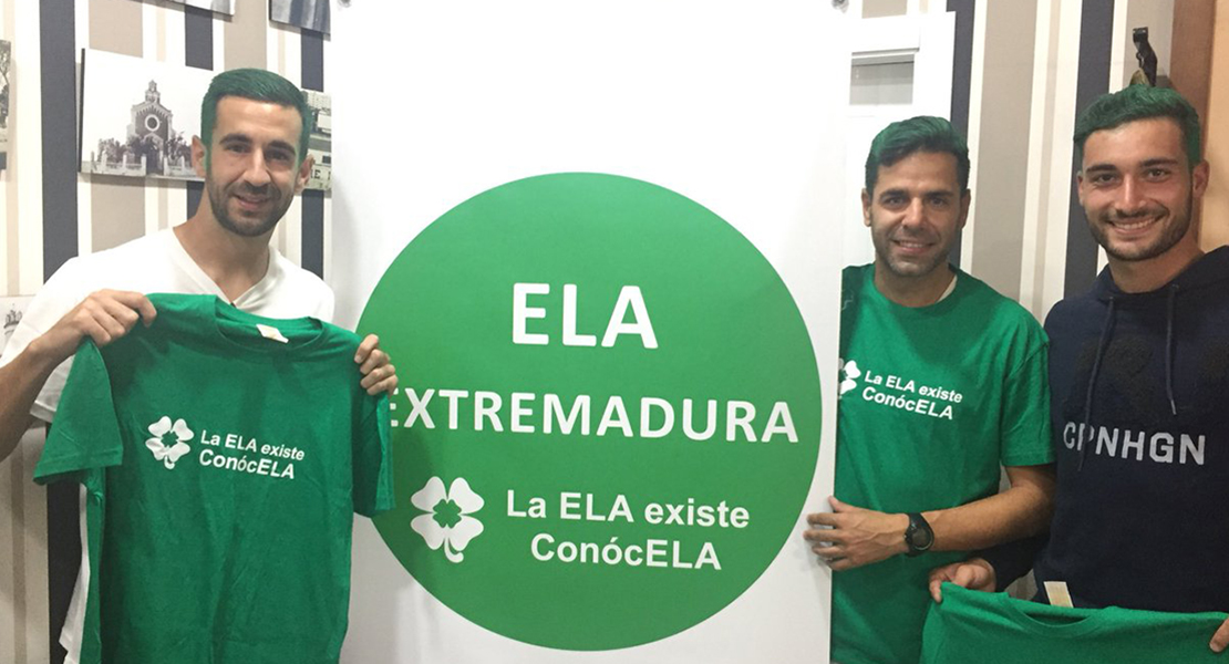El CD. Badajoz se tiñe de verde por el ELA