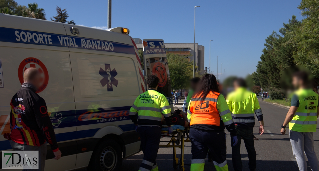 Carrera accidentada en el Campeonato de Ciclismo Adaptado en Badajoz