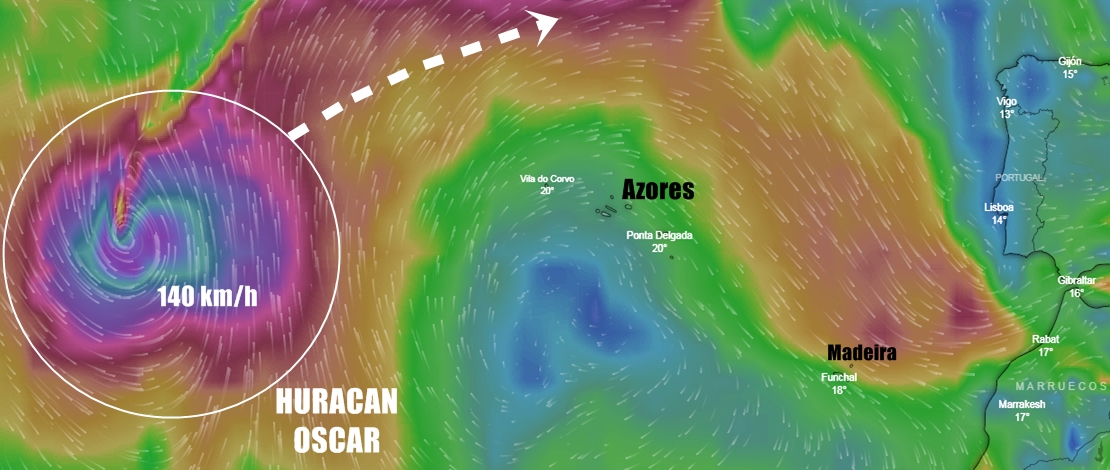Un nuevo huracán se forma en medio del Atlántico