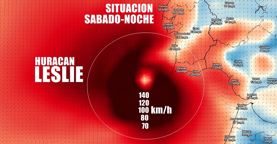 Los modelos meteorológicos envían al Huracán Leslie hacia la península