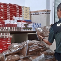 Desmantelan un importante punto de distribución de tabaco ilegal en Tierra de Barros