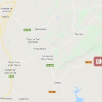 Cuatro heridos en un accidente en la carretera EX-102