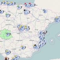 La lluvia causa dificultades para la circulación en la provincia de Cáceres
