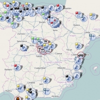 Nivel rojo, por el vuelco de un camión, en la autovía A-5