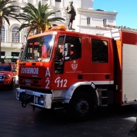 Bomberos del Ayuntamiento inspeccionan edificios de la Diputación