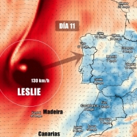 Algunos pronósticos dirigen a Leslie hacia la península