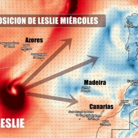 LESLIE se colocará a nuestras puertas, pero, ¿hacia dónde irá?