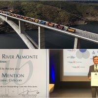 El viaducto extremeño sobre el Almonte, premiado en Australia