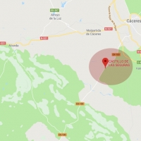 Una manada de jabalíes causa dos heridos en la carretera Cáceres-Badajoz