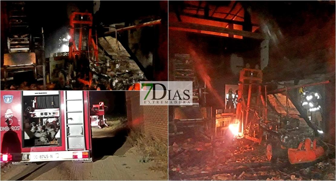 El fuego destruye 10.000 kilos de pimientos en un secadero de La Vera