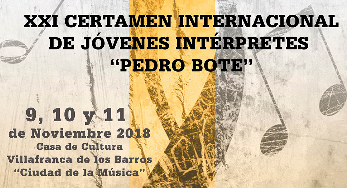 5 extremeños entre los seleccionados en el Certamen de Jóvenes Intérpretes ‘Pedro Bote’