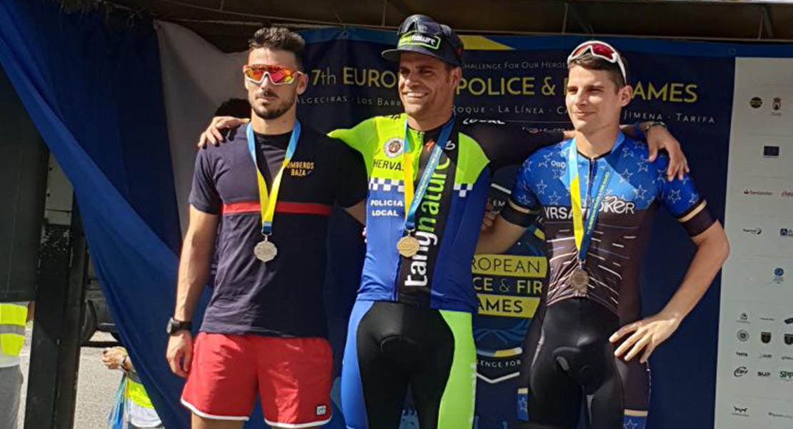 Javier Sánchez se proclama el mejor ciclista de los Campeonatos Europeos de Policías y Bomberos
