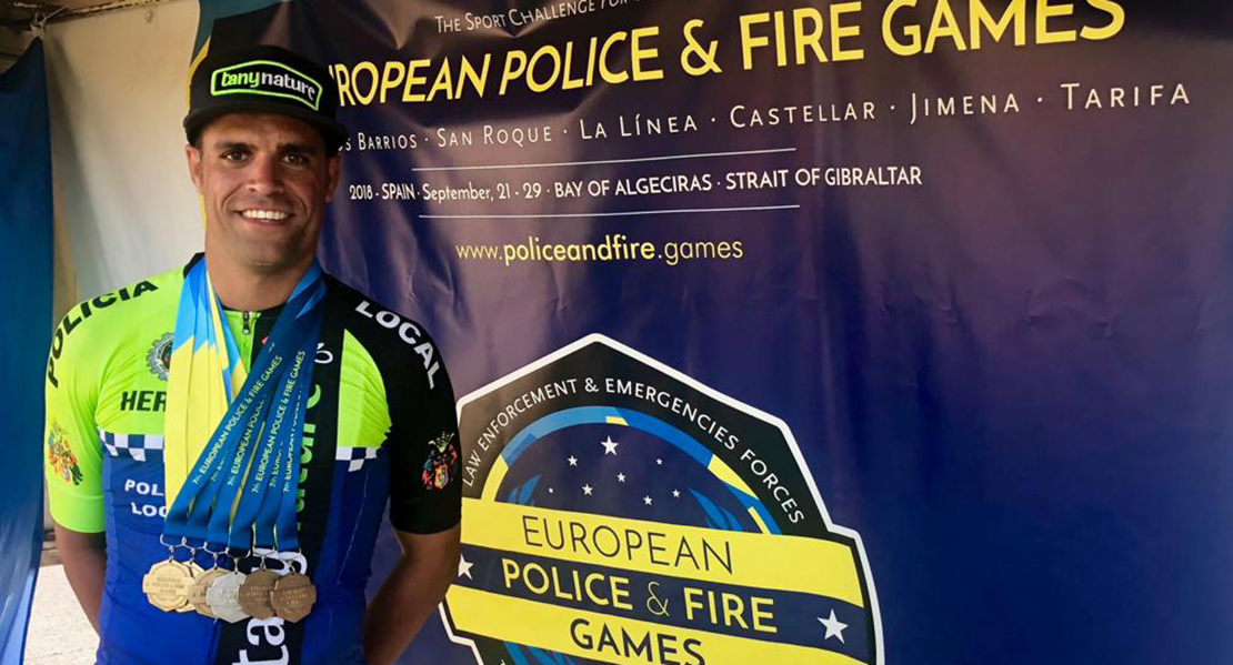 Javier Sánchez se proclama el mejor ciclista de los Campeonatos Europeos de Policías y Bomberos